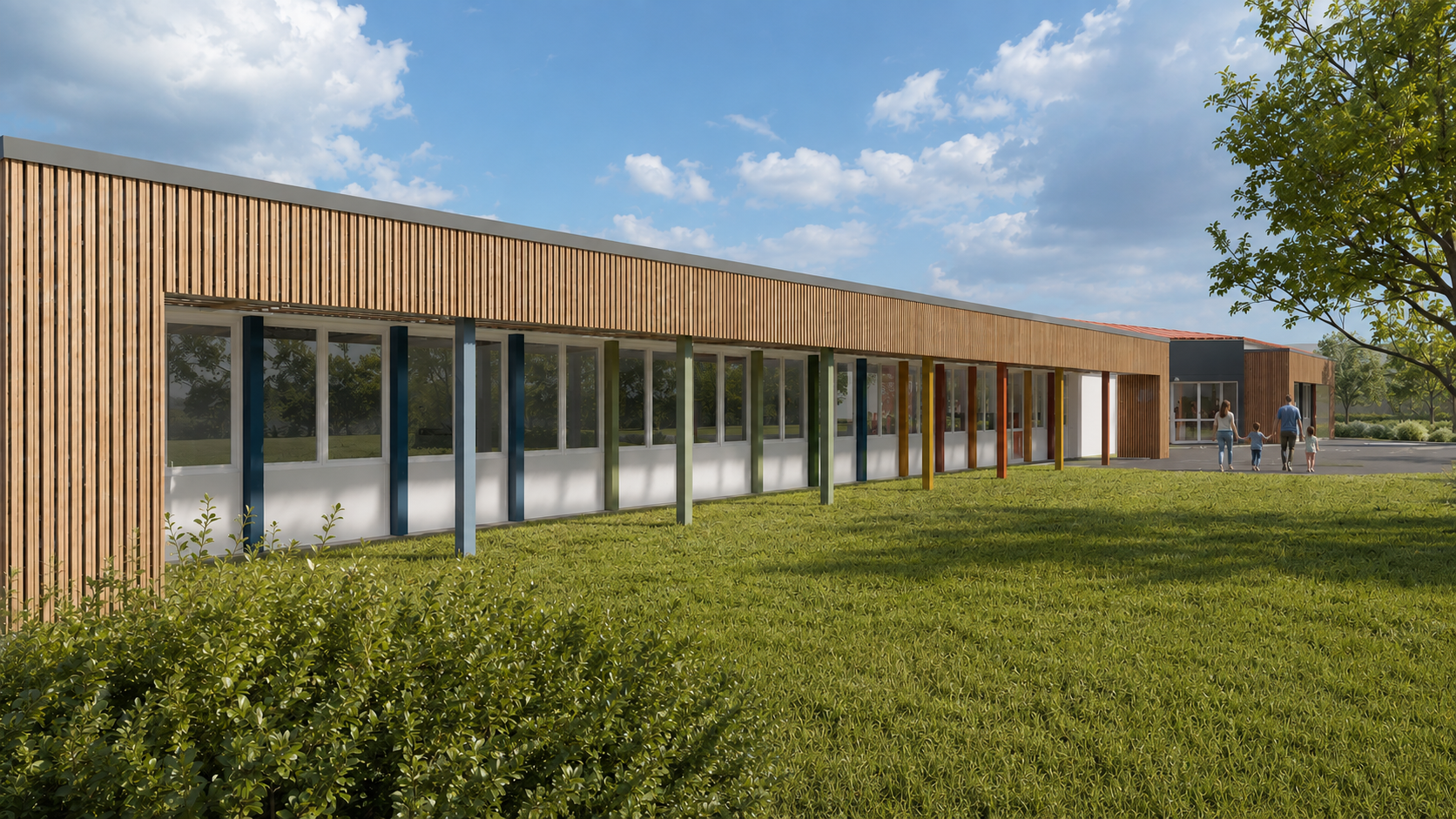 IODA Architectes - Rénovation énergétique de l'école primaire des Landes